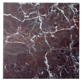 バーガンディの大理石 タイル