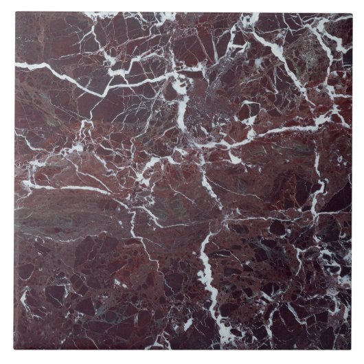 バーガンディの大理石 タイル (正面)