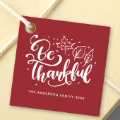 バーガンディの感謝祭に感謝する フェイバータグ