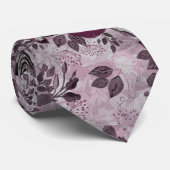 バーガンディの水色の花。 ネクタイ (ロール)