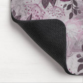 バーガンディの水色の花。 マウスパッド (コーナー)