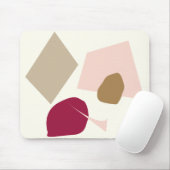 バーガンディの点、抽象的な幾何学的設計 マウスパッド (マウス)