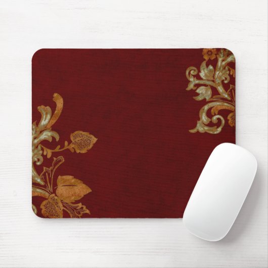 バーガンディの老化させた銅の華麗さ マウスパッド (マウス)