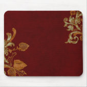 バーガンディの老化させた銅の華麗さ マウスパッド (正面)