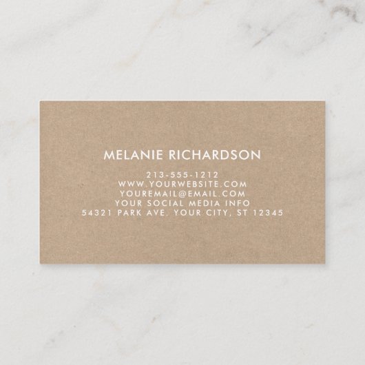 バーガンディの花の書道のハンドメイドのクラフトのスタイル 名刺 (裏面)