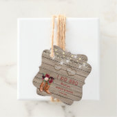 バーガンディの花ウェスタンカウボーイブーツ私はバーベキュー フェイバータグ (インサイチュ)