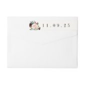 バーガンディの花束| ラップアラウンドラベル (裏面)