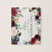 バーガンディの花束|私のフラワー・ガールですか。 ジグソーパズル (縦)