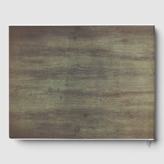 バーガンディの花 – 牡丹素朴の結婚花 ゲストブック (裏面)