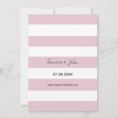 バーガンディの青のバラの金ゴールドの幾何学的な結婚式 招待状 (裏面)