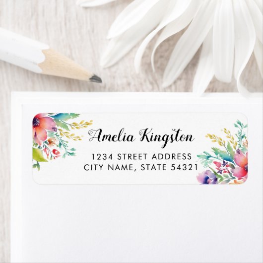 バーガンディほこりっぽいピンクフローラブーケのスクリプト名 ラベル (インサイチュ)