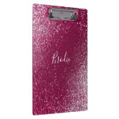 バーガンディアンドシルバーグリッター クリップボード (右)