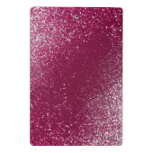 バーガンディアンドシルバーグリッター ミニクリップボード (裏面)