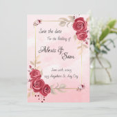 バーガンディカラーテーマ 招待状 (スタンド正面)