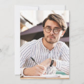 バーガンディガーランド写真法科大学院卒業 招待状 (裏面)