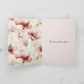 バーガンディクリームラベンダーフローララブ カード (内部)