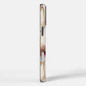 バーガンディクリームラベンダーフローラ Case-Mate iPhoneケース (裏面 / 右)