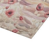 バーガンディクリーム ブラッシュ フローラル ブライダルシャワー カッティングボード (角)