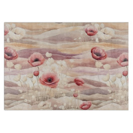 バーガンディクリーム ブラッシュ フローラル ブライダル シャワー カッティングボード