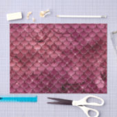 バーガンディグラムフォイルグリッターマーメイド 薄葉紙 (クラフト)