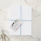 バーガンディゴールド幾何学ベイビーシャワー ギフトタグ (より糸付き)