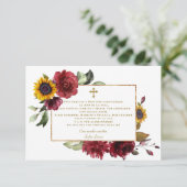 バーガンディサンフラワーグラシアスコンオルギオンバウティゾ サンキューカード (スタンド正面)