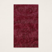 バーガンディシルバーマスカレード結婚式の引き出物ラベル (裏面)