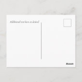 バーガンディバラひまわりPHOTOありがとう ポストカード (裏面)