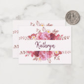 バーガンディバラブライド・メイド提案 ノートカード (正面/裏面インサイチュ)