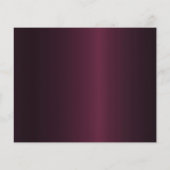 バーガンディバラ金ゴールド誕生日の予算は日付を保存 チラシ (裏面)