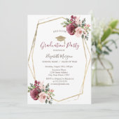 バーガンディバラ，グラッドキャップ，卒業 招待状 (スタンド正面)