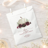 バーガンディパンプキン秋の好意バッグ愛は甘い フェイバーバッグ (クリップ留めされた状態)