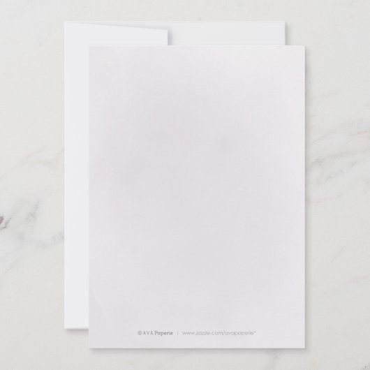 バーガンディパープルのグリッターと花の90歳の誕生日 招待状 (裏面)