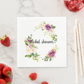 バーガンディピンクの花 スタンダードランチョンナプキン (インサイチュ)