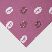 バーガンディピンクレッドグリッターホワイトキスリップ 薄葉紙 (詳細)