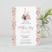 バーガンディピンクローゼズワインマザーズデイブランチ 招待状 (スタンド正面)