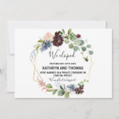 バーガンディフローラと緑の駆け落ち 案内状 (正面)