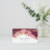 バーガンディフローラアゲイト名刺 名刺 (スタンド正面)