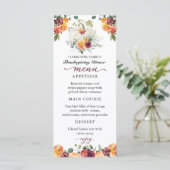 バーガンディフローラカボチャ感謝祭ディナーメニュー メニュー (スタンド正面)