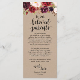 バーガンディフローラクラフトプレイス設定サンキューカード プログラム