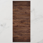 バーガンディフローラストリングラ結婚イトのディナーメニュー メニュー (裏面)