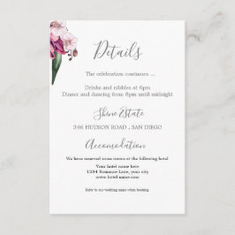 バーガンディフローラディスコ詳細エンクロージャカード エンクロージャーカード