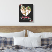 バーガンディフローラハート形のプレゼント|過去記事 キャンバスプリント (インサイチュ (寝室))