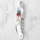 バーガンディフローラブライドメイド結婚式の引き出物 ソムリエナイフ (裏面)