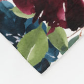 バーガンディフローラベビー1年目マイルストーンファイル フリースブランケット (角)