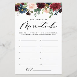 バーガンディフローラママのシャワーゲームは何歳だった