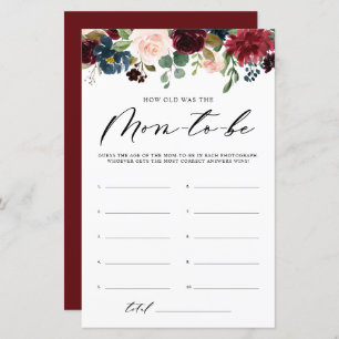 バーガンディフローラママのシャワーゲームは何歳だった