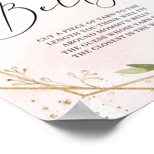 バーガンディフローラママの腹の看板はどれくらい大きい ポスター (角)