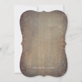 バーガンディフローラランタン素朴ブリデスメイド提案 招待状 (裏面)