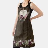 バーガンディフローラ秋ウッ素朴ドウウォイトカボチャ エプロン (インサイチュ)